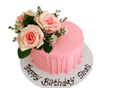 Rose Flower Birthday Cake by Yalu Yalu - yaluyalu