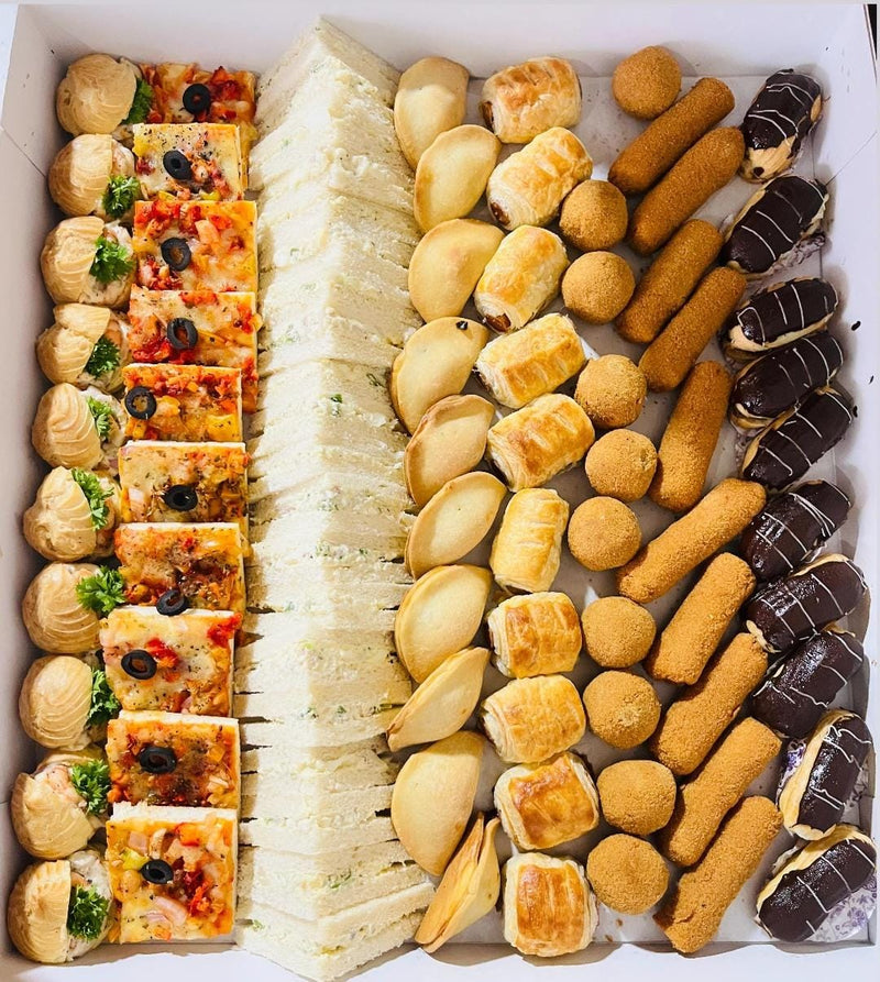 යාලුයාලු විසින් රචිත සේවරි ප්ලේටර් 13 (80Pcs) | සාද ප්ලේටර් | මාර්ගගත මෙනුව සේවරි ප්ලේටර් | කොක්ටේල් ප්ලේටර්
