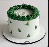 Simple Christmas Tree Swirl Cake | Delivery in Sri Lanka