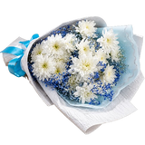 Snow White Chrysanthemum Bouquet by Yalu Yalu | Delivery in Sri Lanka