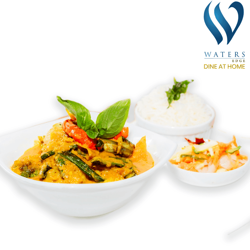 Spicy Thai Yellow Vegetable Curry with Rice by Hotel Waters Edge | Home Delivery Menu | Yalu Yalu | Sri lanka - yaluyalu