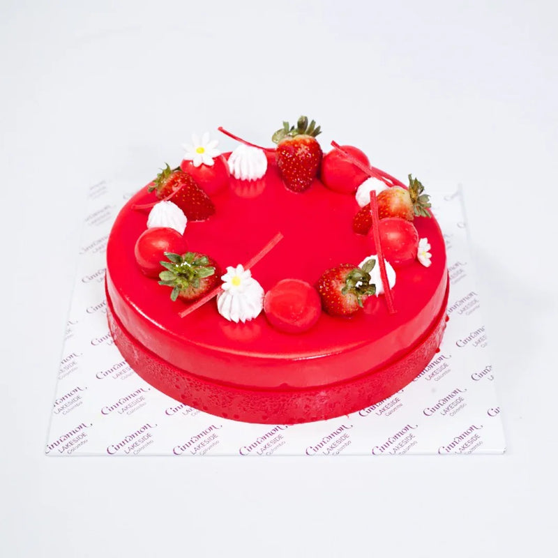 Strawberry Mousse Cake by Cinnamon Lakeside Colombo | Home Delivery by Yalu Yalu | Send Cakes to Sri Lanka