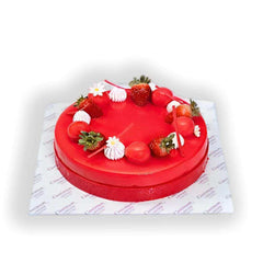 Strawberry Mousse Cake by Cinnamon Lakeside Colombo | Home Delivery by Yalu Yalu | Send Cakes to Sri Lanka - yaluyalu