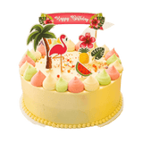 Tropical Theme Ribbon Cake by Fab | Kids Design Cake