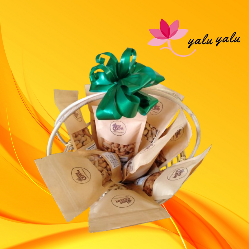 Premium Cashew Gift Basket by Yalu Yalu | Delivery in Sri Lanka