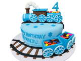 Birthday Cake With Train (Designer) by Yalu Yalu