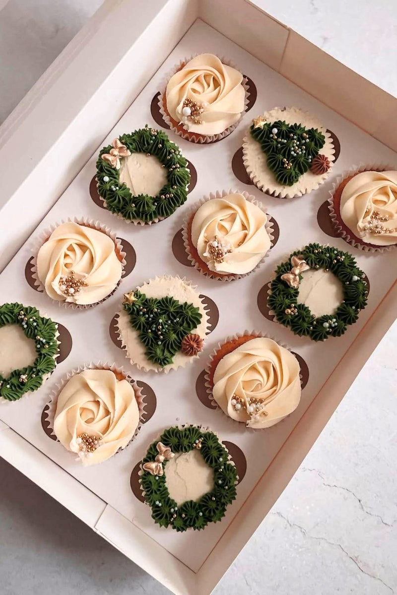 Christmas Theme Cupcake box | Delivery in Sri Lanka