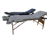 Portable Massage Beds (3 Sectioned) - Aluminum / With Headrest Armrest and Hand Pallet
