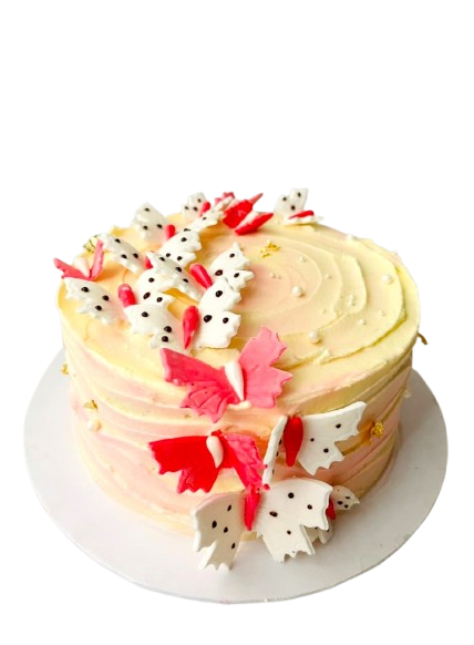 Butterfly Themed Ribbon Cake by Yalu Yalu | Delivery in Sri Lanka