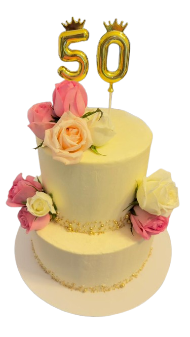 Golden Jubilee Celebration Cake by Yalu Yalu
