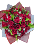 Crimson Love Rose Bouquet by Yalu Yalu | Delivery in Sri Lanka