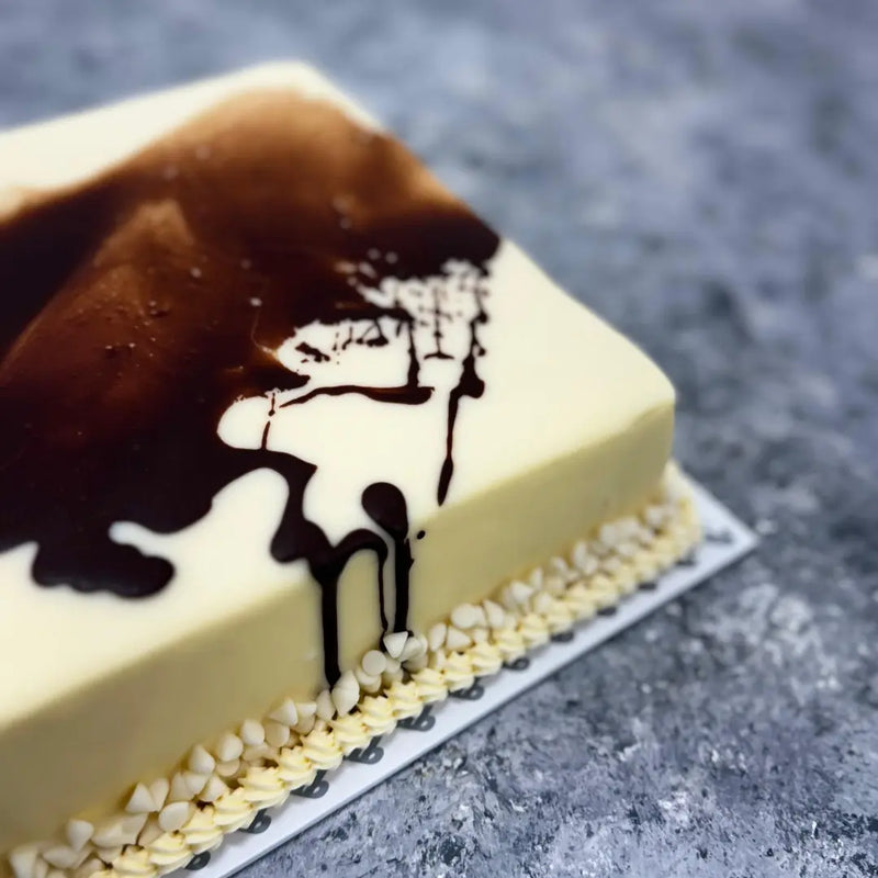 White Chocolate Fudge Cake by Fab
