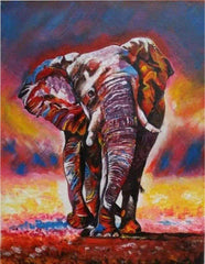 Elephant Love Painting by YaluYalu - yaluyalu