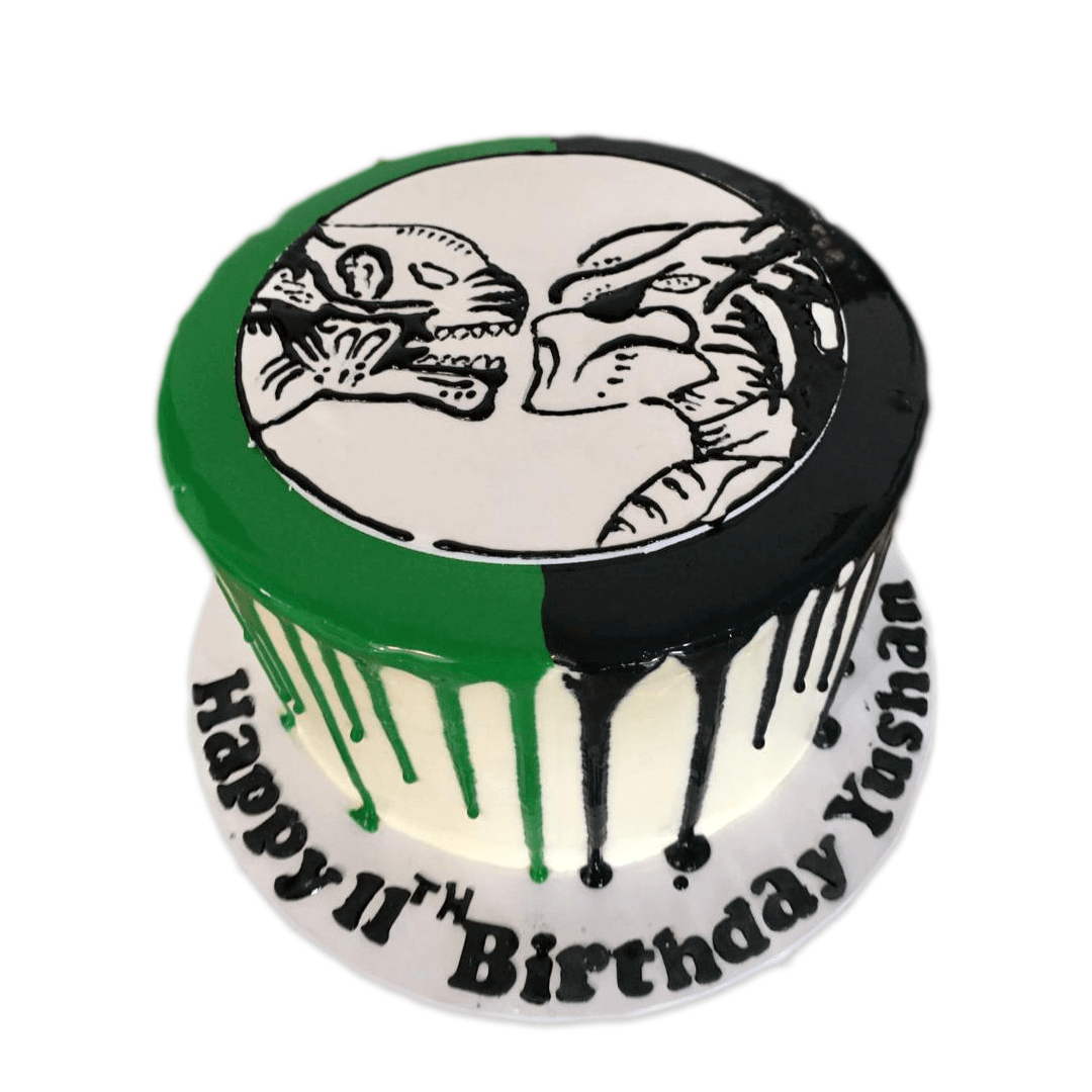 Alien vs Predator Theme Designer Cake by Yalu Yalu yaluyalu