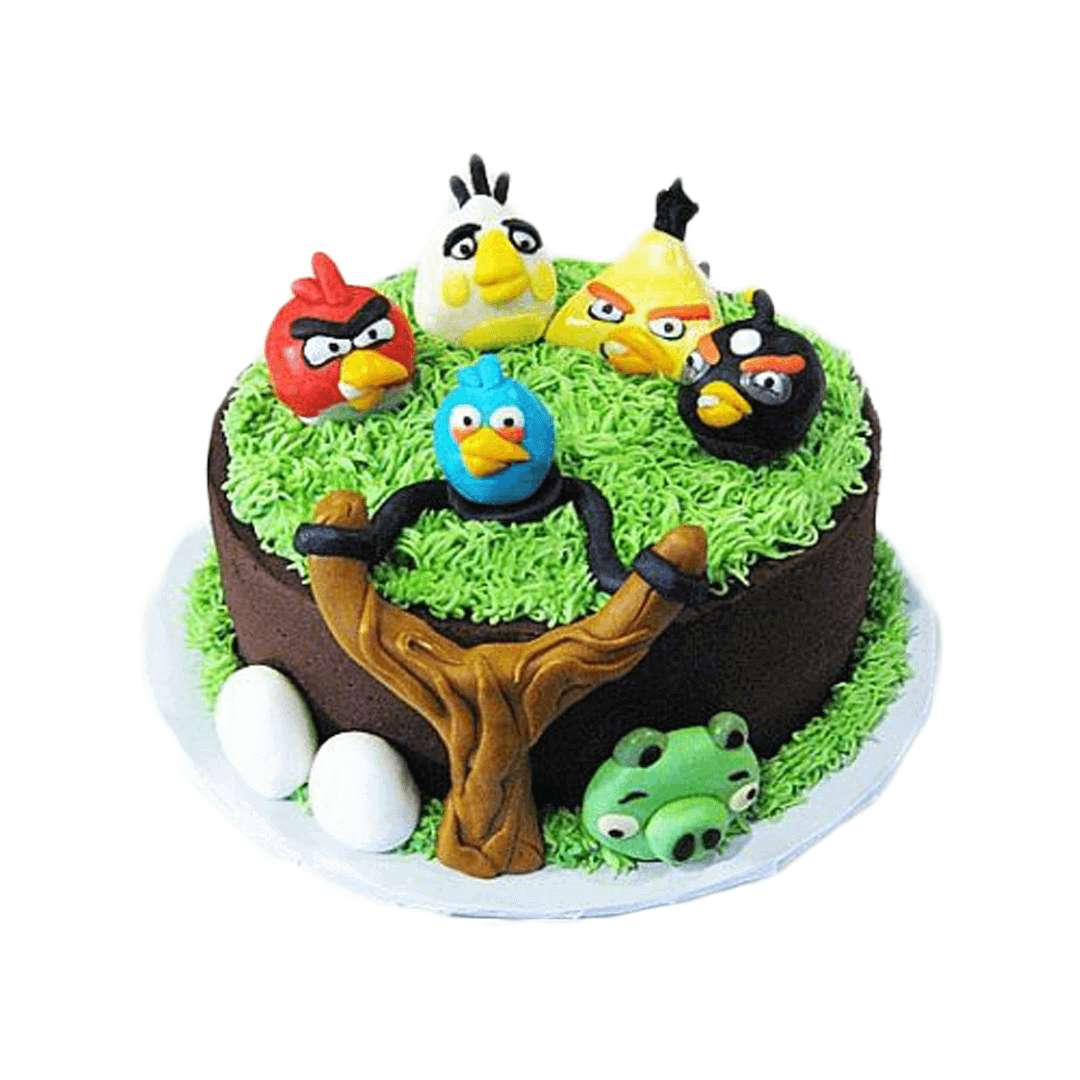 Angry Birds Birthday Cake by Yalu Yalu yaluyalu