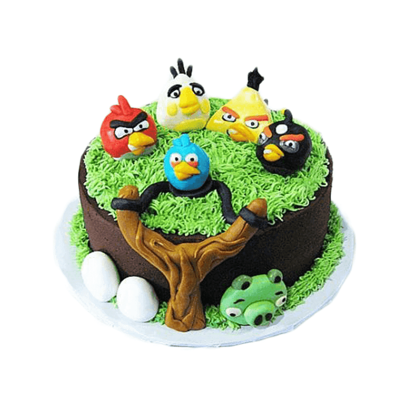 Angry Birds Birthday Cake by Yalu Yalu - yaluyalu