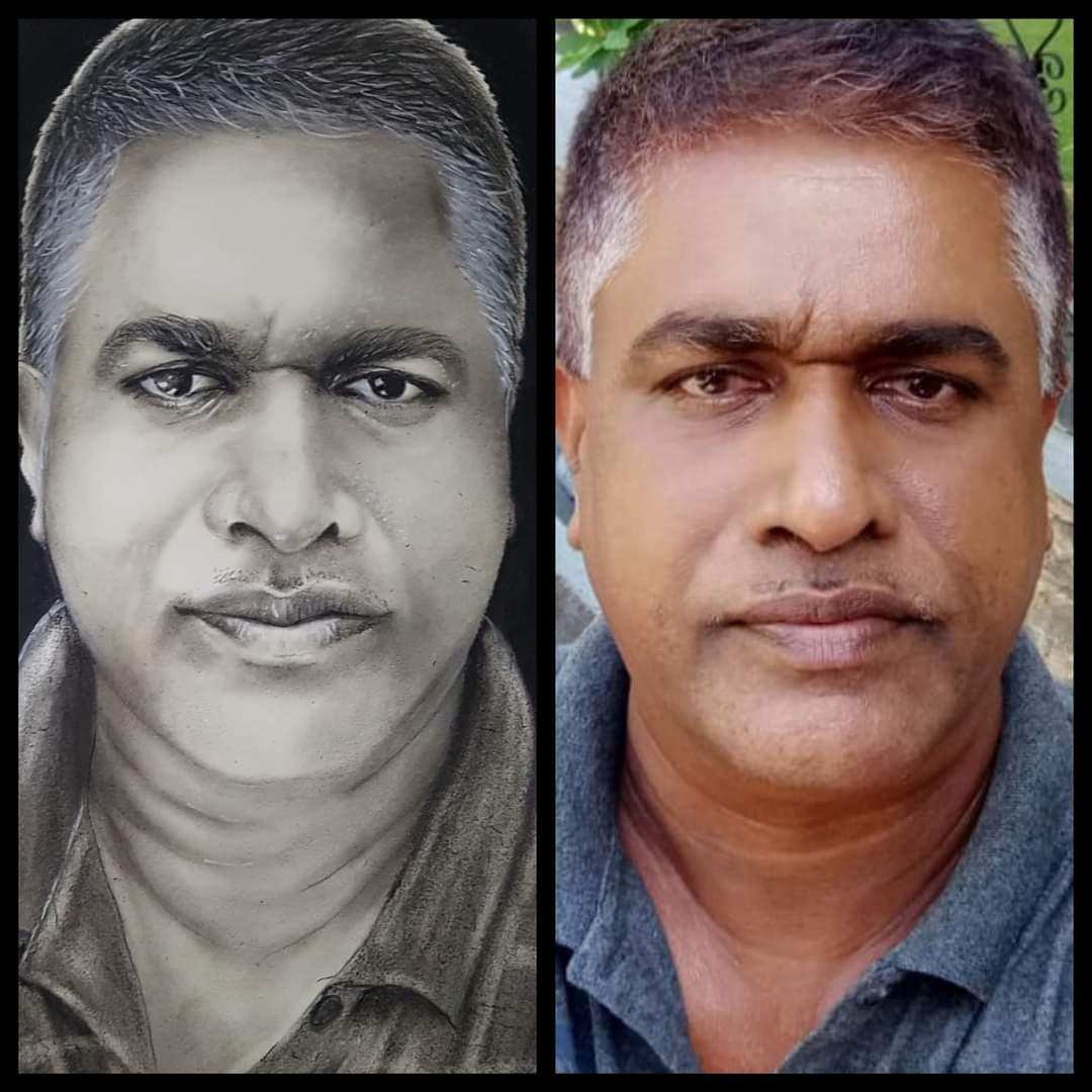 Single Human Single Person Pencil Art Portrait by YaluYalu