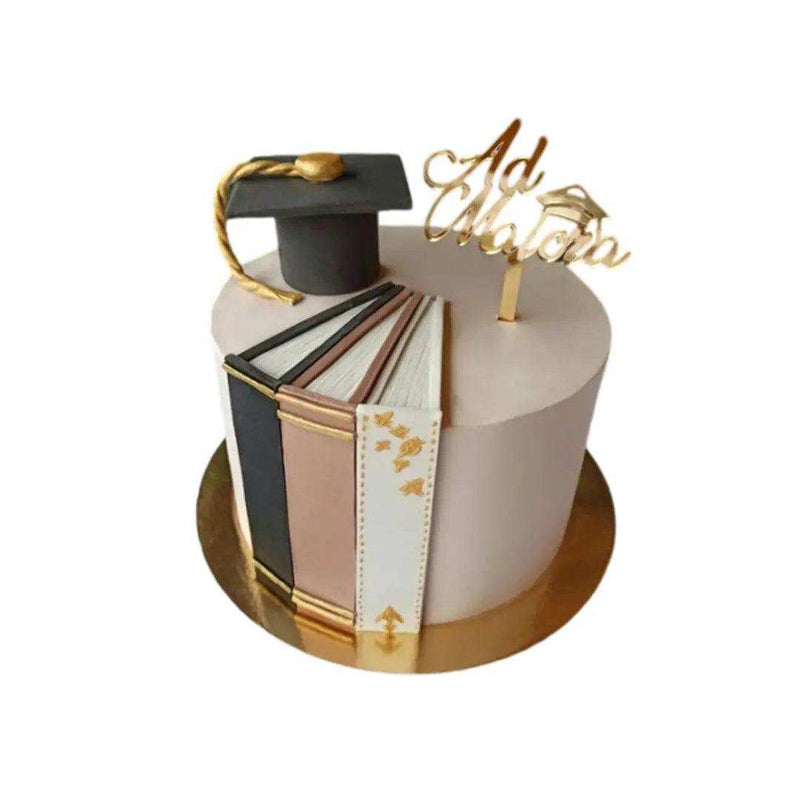 Graduation Books Cake by Yalu Yalu - yaluyalu