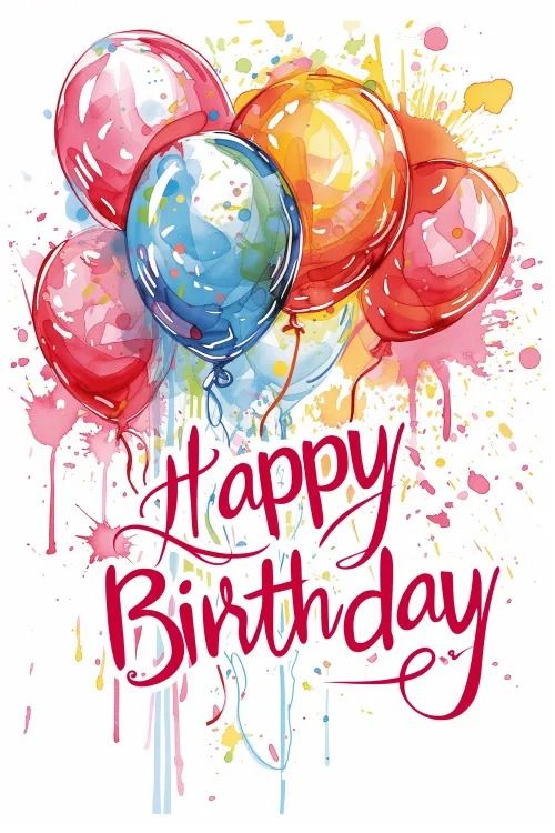Happy Birthday Greeting Card by Yalu Yalu