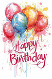 Happy Birthday Greeting Card by Yalu Yalu