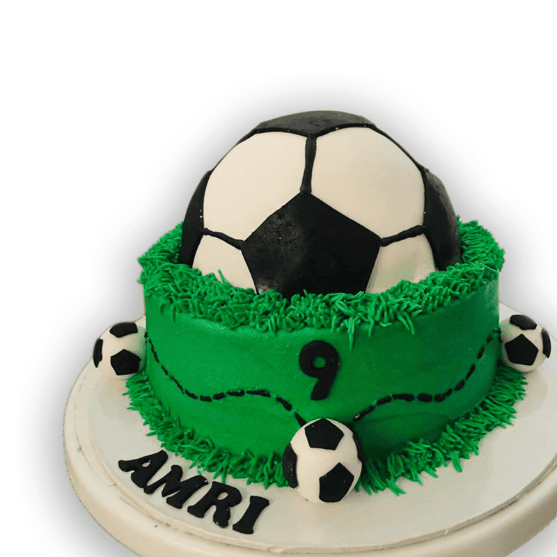 Football Birthday Cake by Yalu Yalu 1.5Kg - yaluyalu