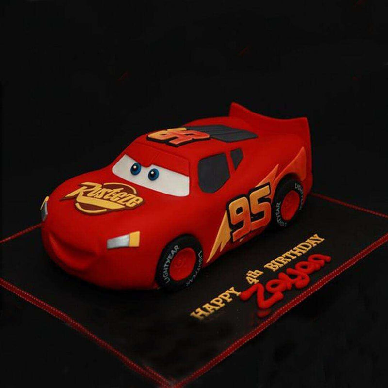 Lightning Mcqueen Designer Birthday Cake by Yalu Yalu - yaluyalu