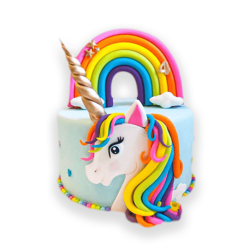 Unicorn with Rainbow Cake by Yalu Yalu - yaluyalu