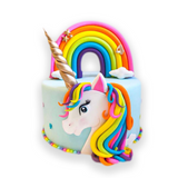 Unicorn with Rainbow Cake by Yalu Yalu yaluyalu