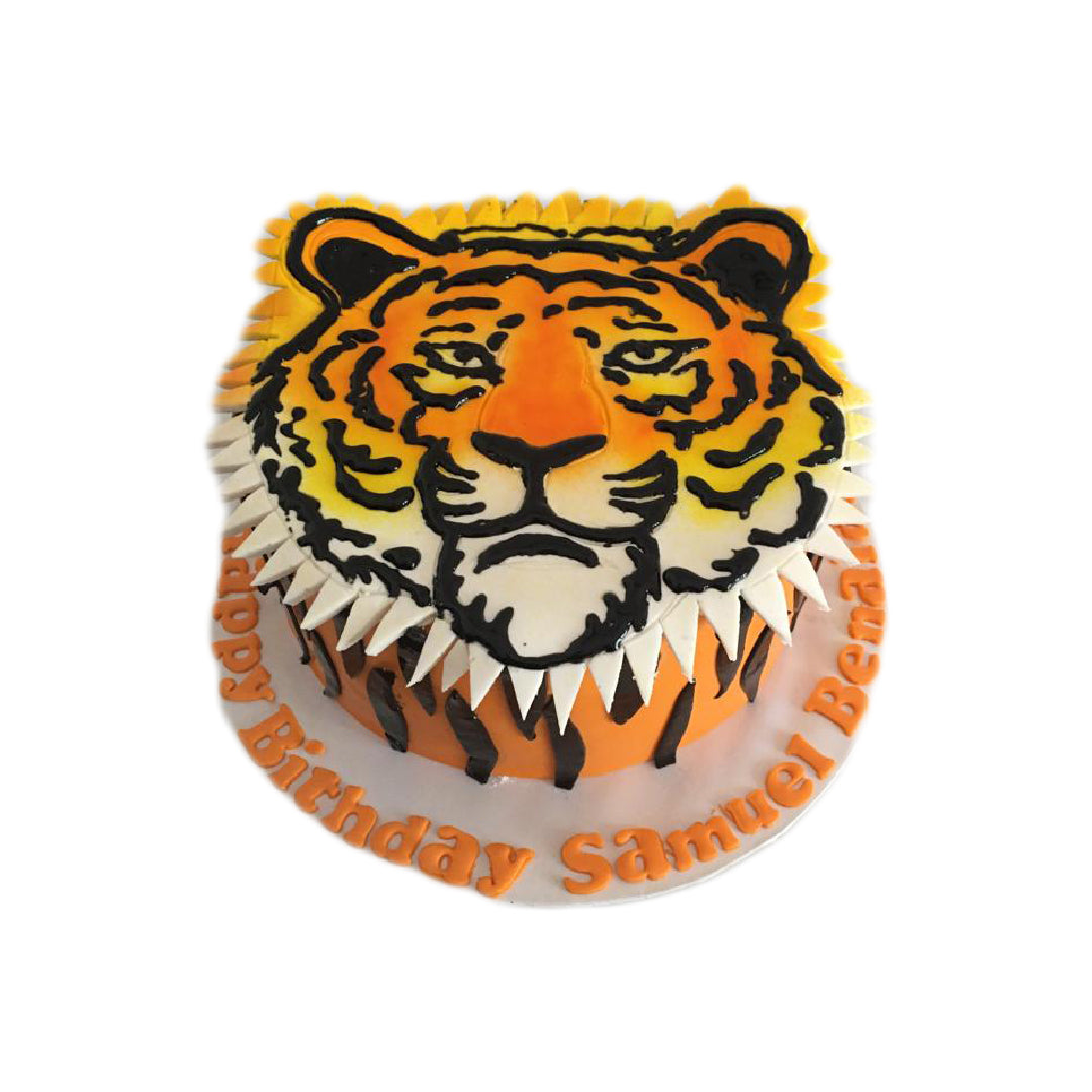 Tiger Theme Designer Birthday Cake by Yalu Yalu
