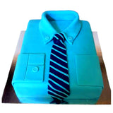 Shirt & Tie Designer Ribbon Cake by Yalu Yalu