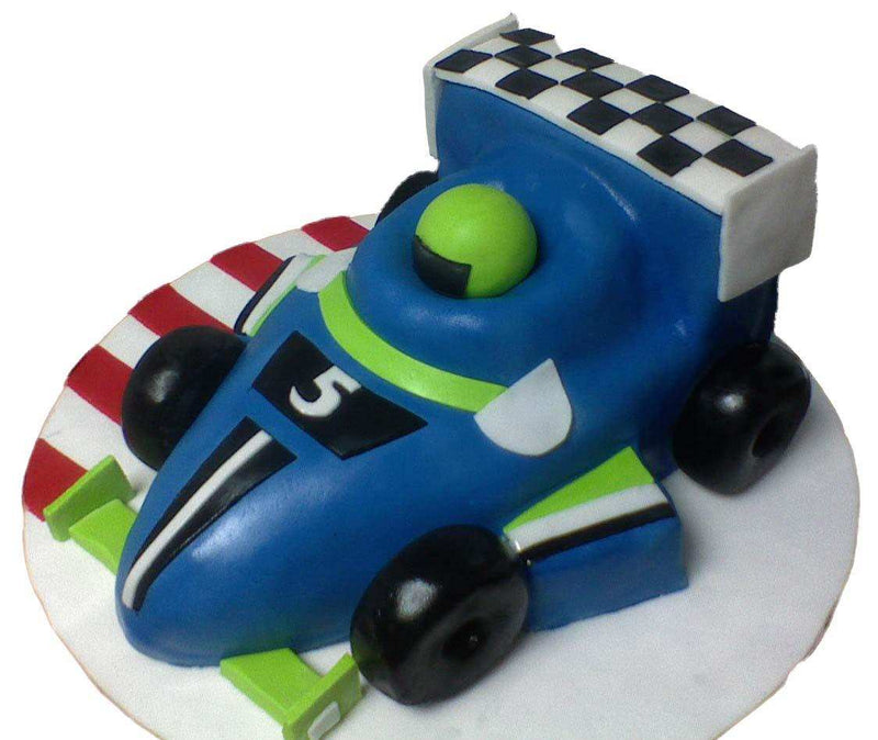 Racing Car Theme Designer Ribbon Cake by Yalu Yalu - yaluyalu