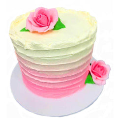 Rose Ribbon Cake by Yalu Yalu - yaluyalu