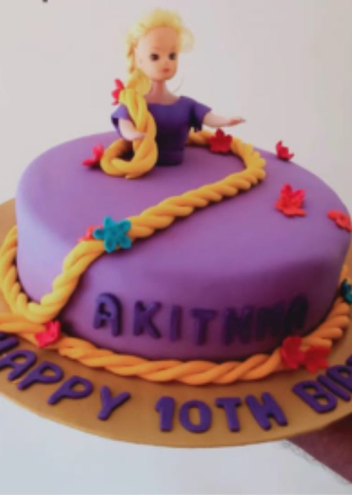 Rapunzel Fondant Cake by Yalu Yalu Galle Outlet yaluyalu