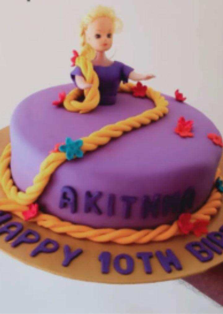 Rapunzel Fondant Cake by Yalu Yalu Galle Outlet - yaluyalu
