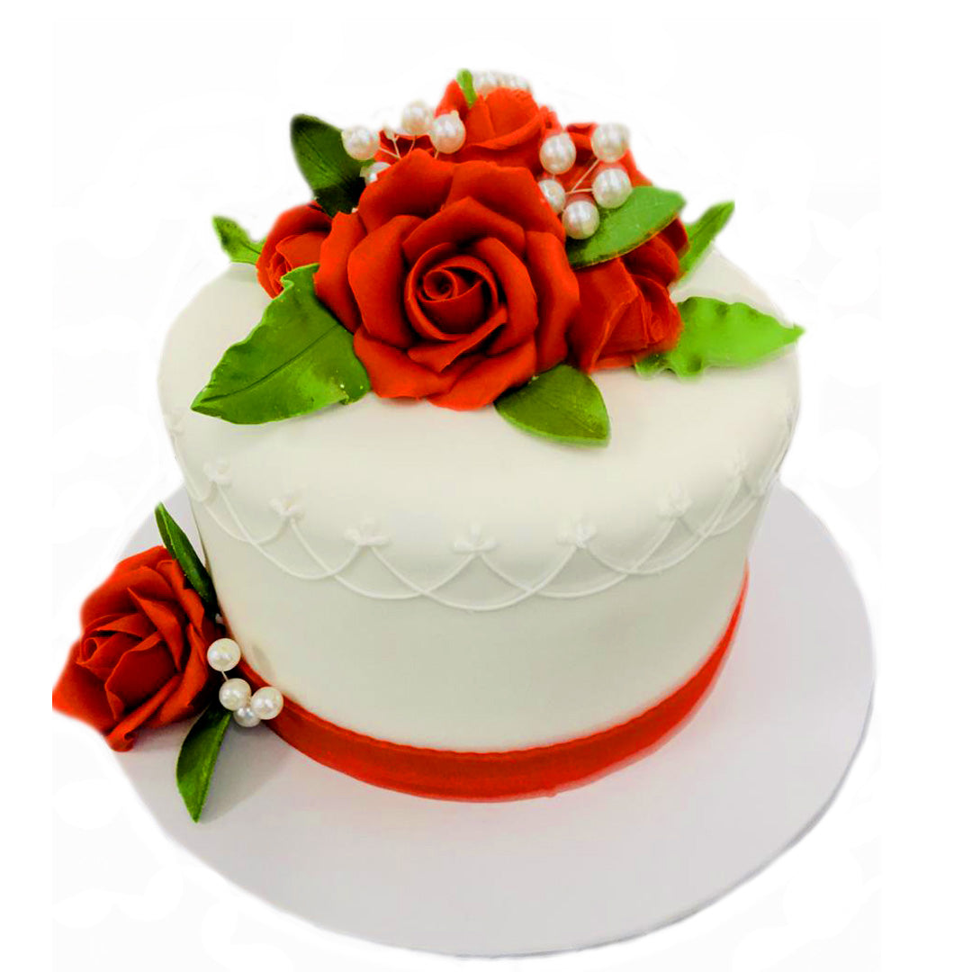 Rose Ribbon Cake by Yalu Yalu yaluyalu