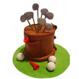 Golf Player Special Ribbon Cake by Yalu Yalu yaluyalu