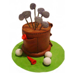 Golf Player Special Ribbon Cake by Yalu Yalu - yaluyalu