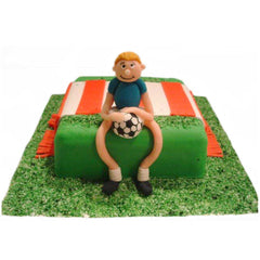 SoccerStar Special Ribbon Cake by Yalu Yalu - yaluyalu