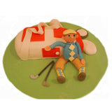 Golf Player Themed Ribbon Cake by YaluYalu