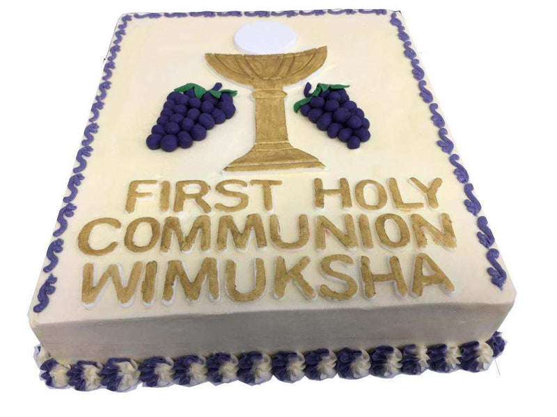 Holy Communion Ribbon Cake by Yalu Yalu - yaluyalu