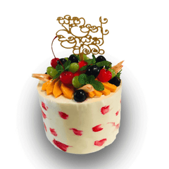 Eggless Fruit Delight Cake by Yalu Yalu - yaluyalu