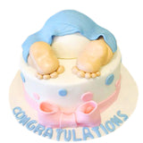 Baby Foot Birthday Cake by Yalu Yalu 1Kg and 1.5Kg yaluyalu