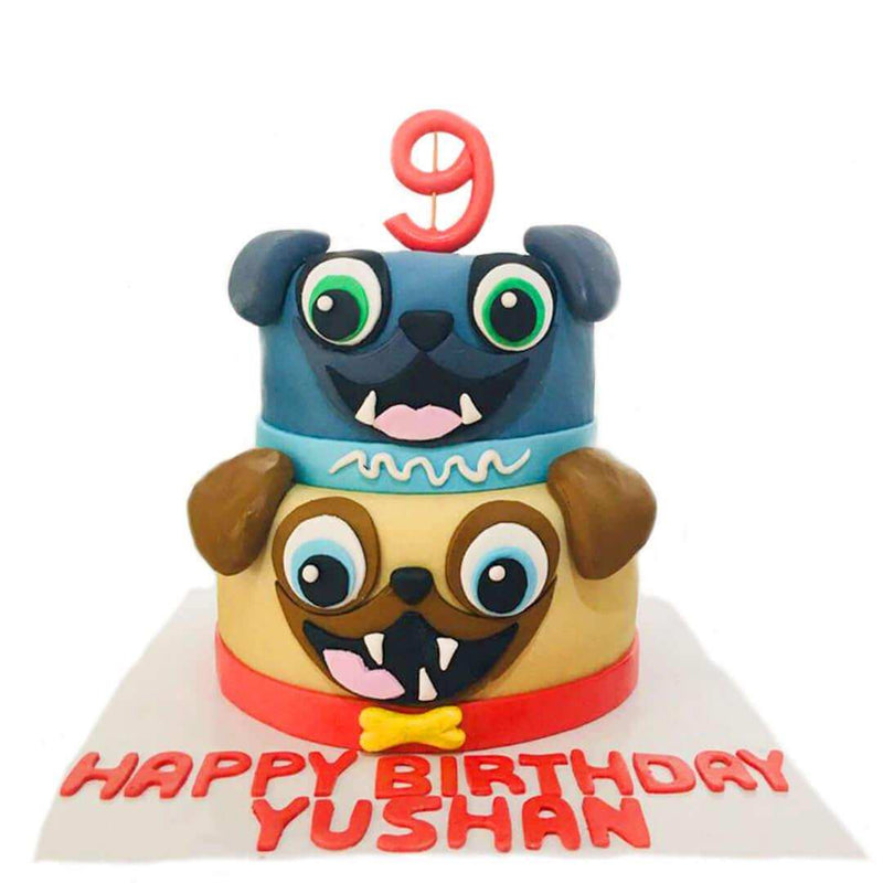 Bingo and Rolly Birthday Cake by Yalu Yalu - yaluyalu