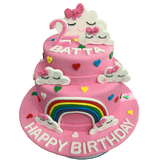 Pink Sky Surprise Birthday Designer Cake by Yalu Yalu - 2 Kg
