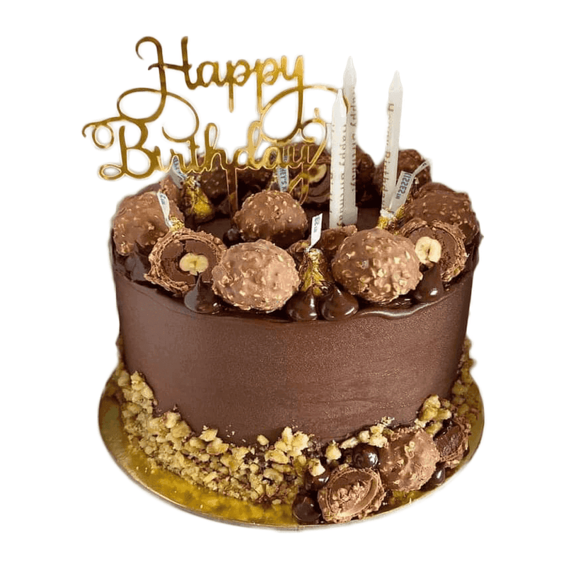Nutty Chocolate Birthday Cake by Yalu Yalu - yaluyalu
