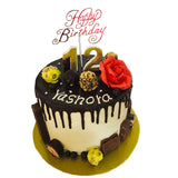 Birthday Chocolate Ribbon Cake by Yalu Yalu 1Kg/1.5Kg