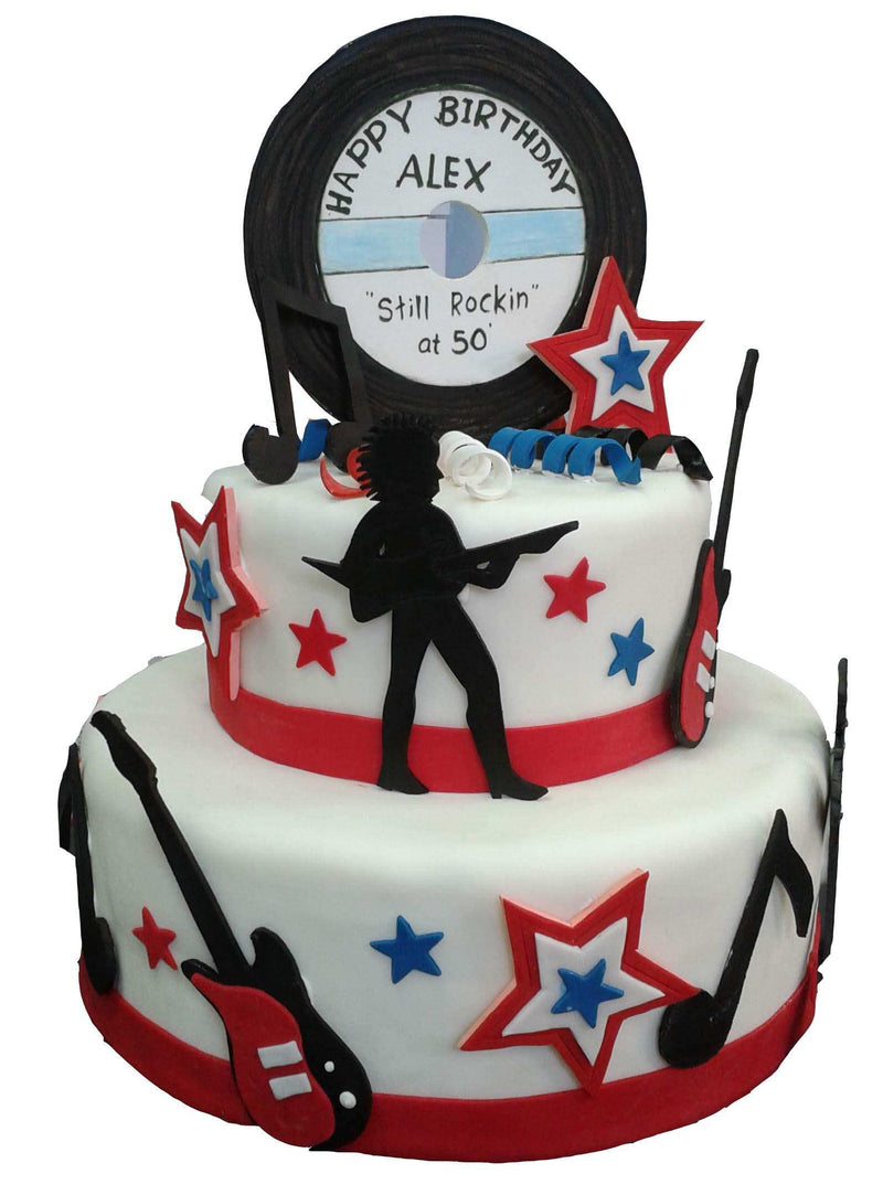 Singer Theme Designer Ribbon Cake by Yalu Yalu - yaluyalu
