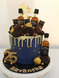 Modern Chocolate Birthday Cake by Yalu Yalu yaluyalu