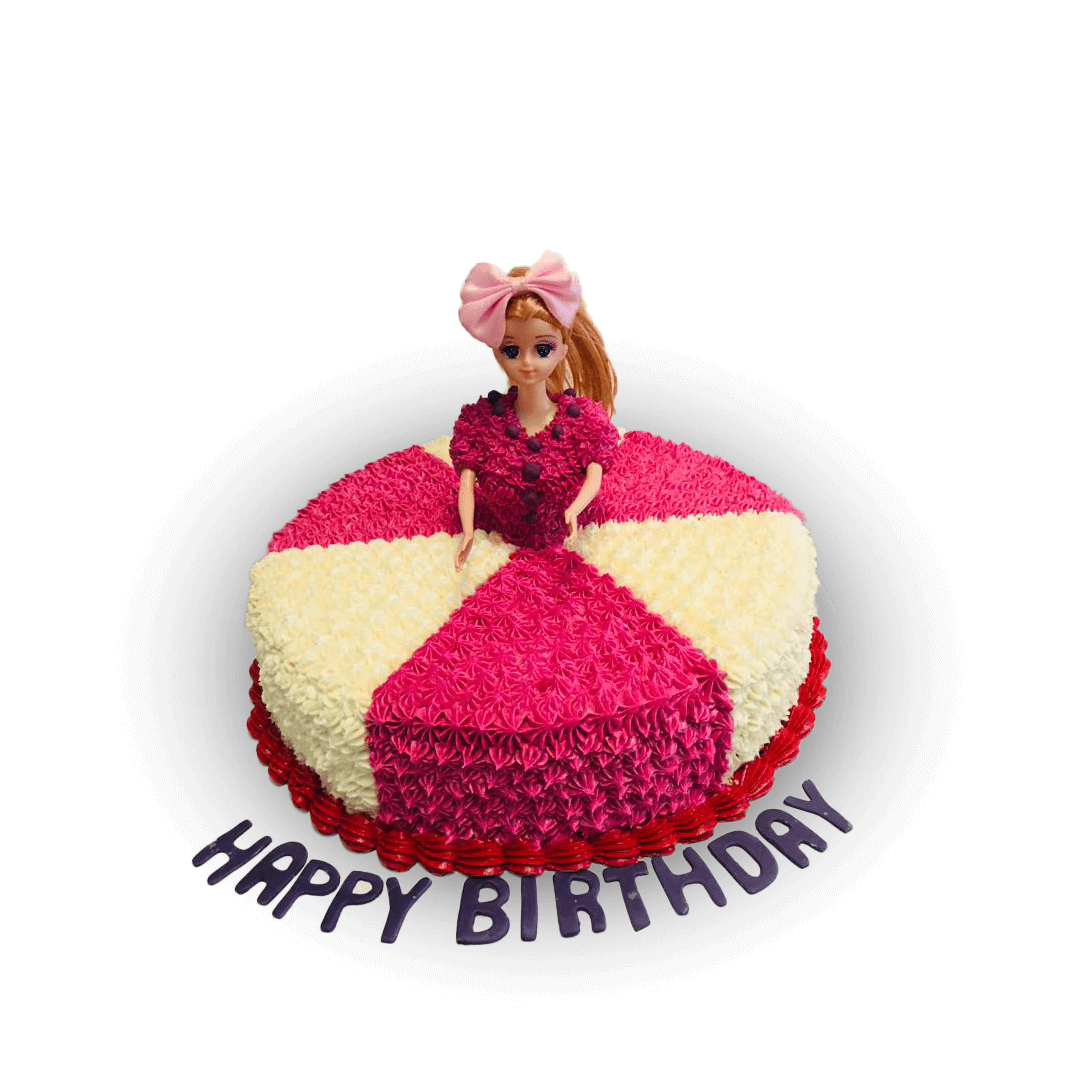 Buy/Send Flamboyant Barbie Cake Black Forest 2kg Online- FNP