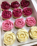Romantic Rose Cupcakes Box For Valentine (12 Pieces) by YaluYalu